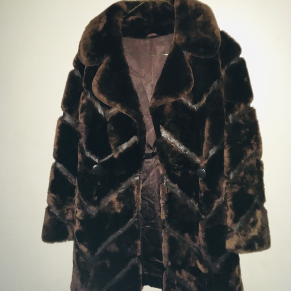Shearling Leather Fur  Jacket